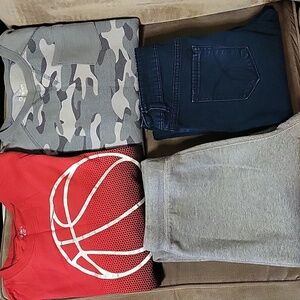 4 Piece CALVIN KLEIN OSH KOSH CARTER'S Boys Bundle Tops Sweatpants Jeans Sz 10